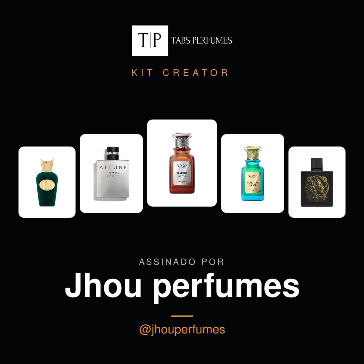 Kit Creator assinado por Jhou perfumes