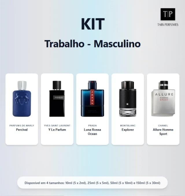 Kit - Trabalho - Masculino