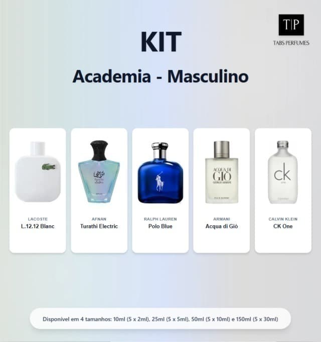 Kit - Academia - Masculino