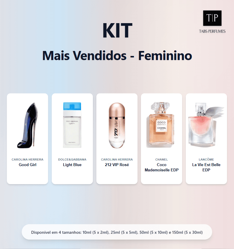 Kit - Mais Vendidos - Feminino