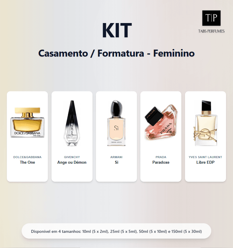 Kit - Casamento / Formatura - Feminino