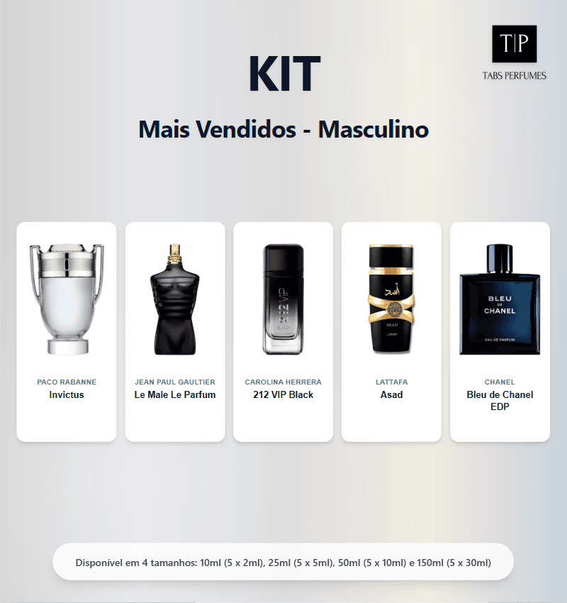 Kit - Mais Vendidos - Masculino