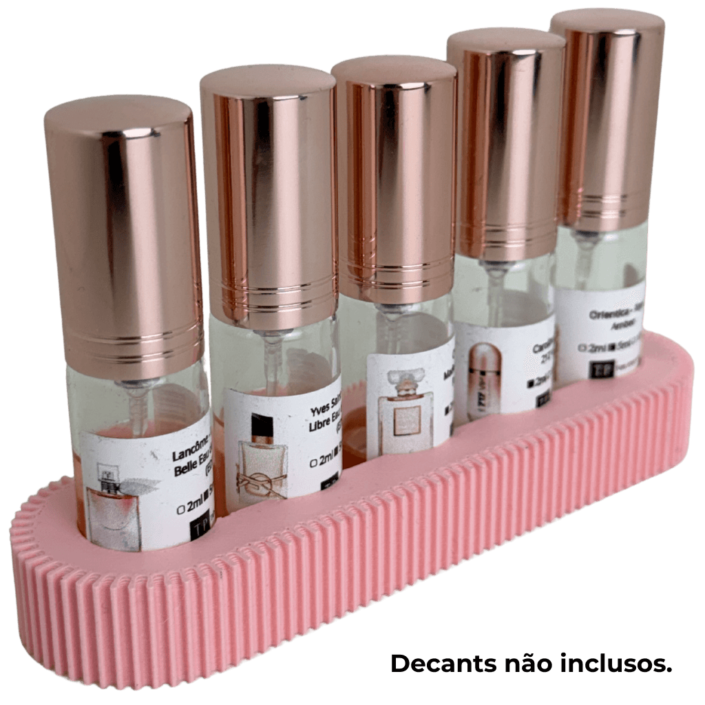 Porta Decants Tabs - 5 Decants (2ml e 5ml) - Rosa
