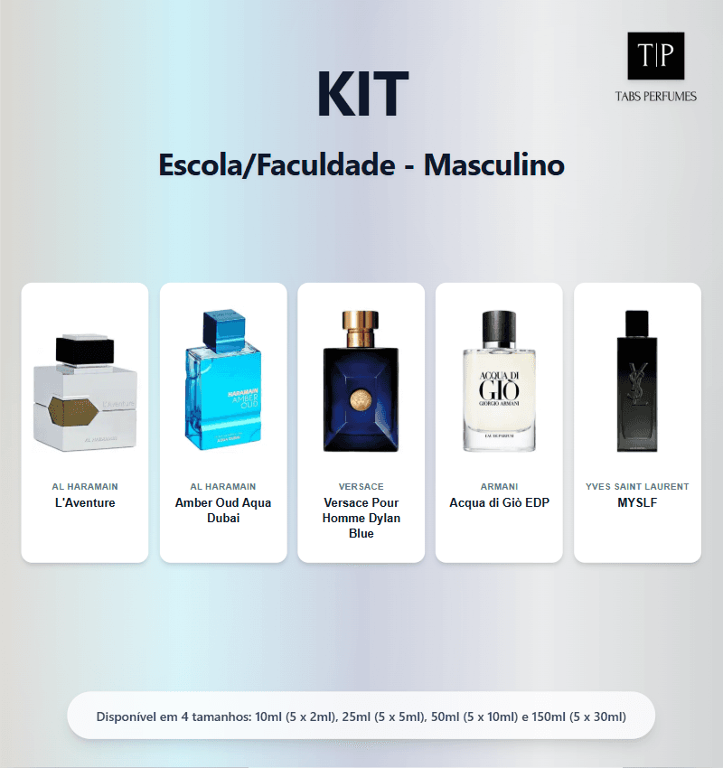 Kit - Escola/Faculdade - Masculino