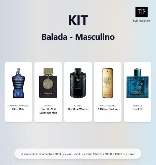 Kit - Balada - Masculino