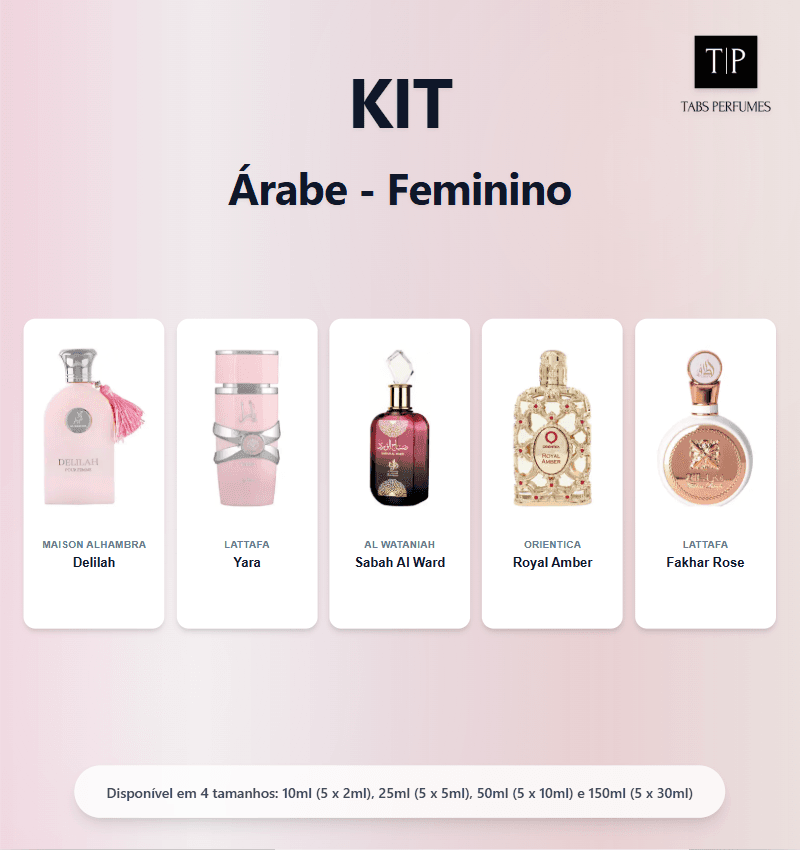 Kit - Árabe - Feminino